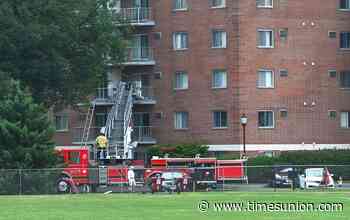 6 sent to hospital after fire at Towers of Colonie