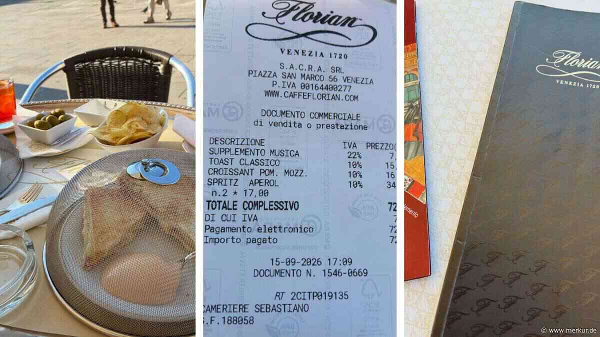 Urlauberin kann über Café-Kassenzettel an Touristen-Hotspot in Italien nur noch lachen