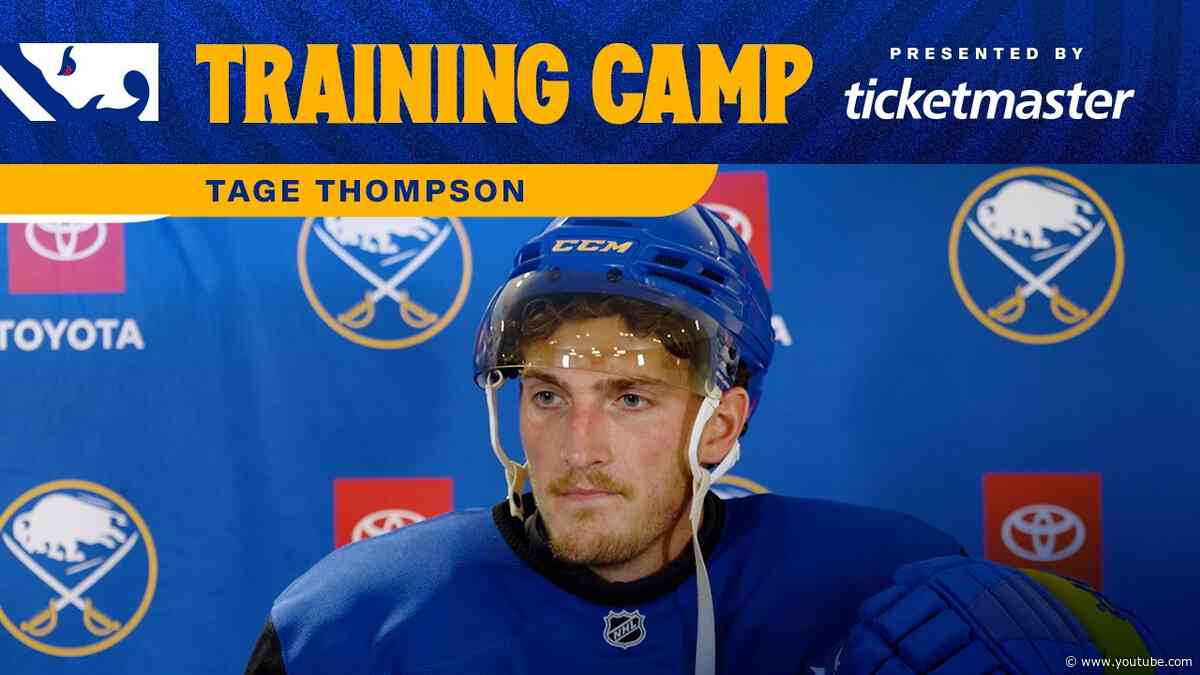 “Last Year's Over. We Have To Earn It” | Tage Thompson First Day Of Training Camp | Buffalo Sabres