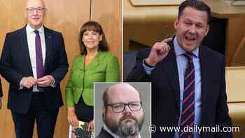 STEPHEN DAISLEY: Findlay's voice rasped with disgust at the First Minister and his new allies: Swinn Fein