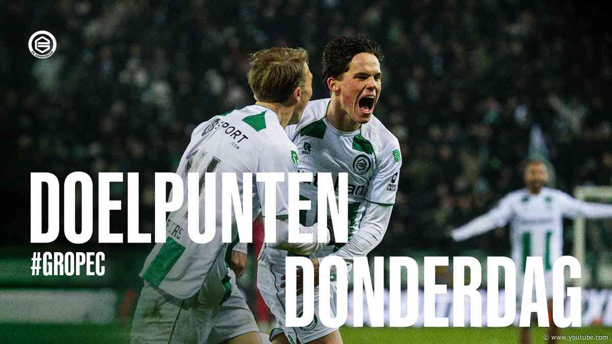 VAN BERGEN met de knal! | Doelpunten Donderdag #GROPEC