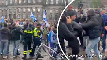 Onrust rond pro-Israëlmanifestatie op de Dam: politie grijpt in