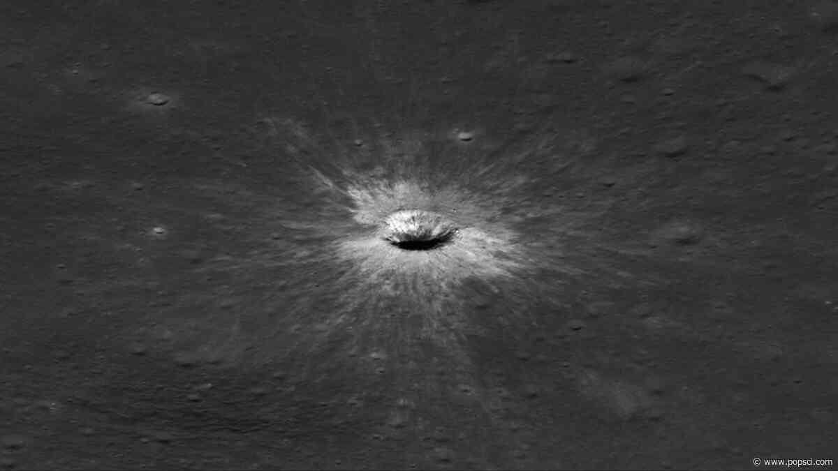 The moon’s new crater is 728 feet wide and a once-in-a-century find