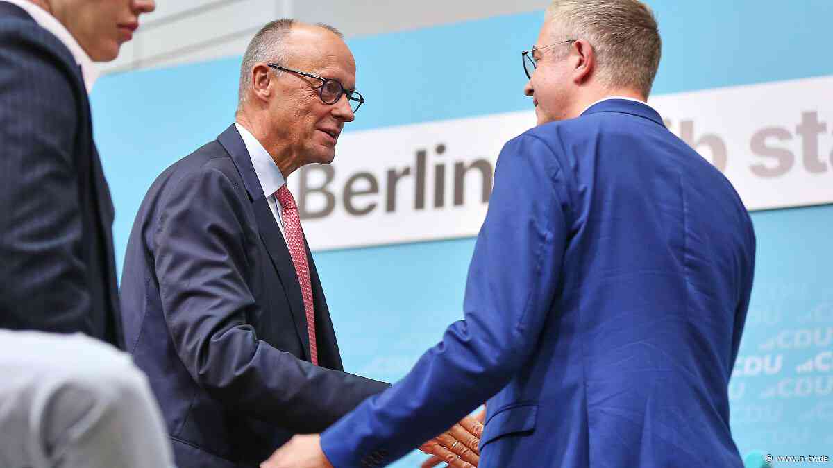 Wahlkampfabschluss CDU Berlin: Merz legt seinen eigenen Endspurt ein