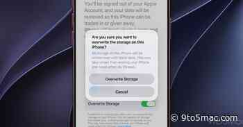 iOS 27.2 references new option to overwrite iPhone storage with blank data after erasing