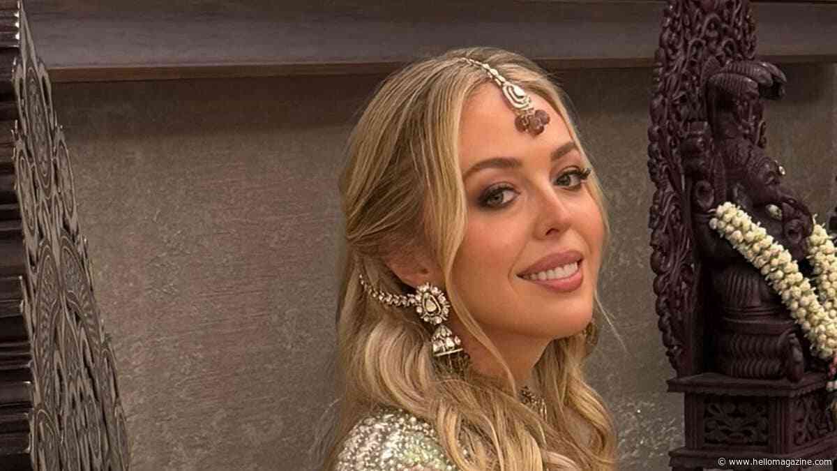 Tiffany Trump flaunts incredibly toned abs in cropped beaded top in rare new family photos from India