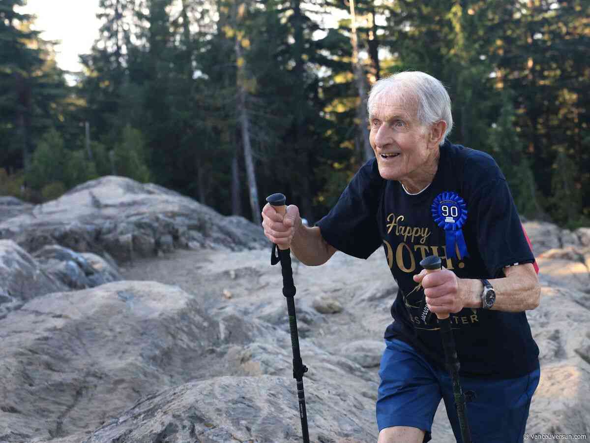 North Shore hiker turns 90 on the Grouse Grind, gets kudos from the Sedins