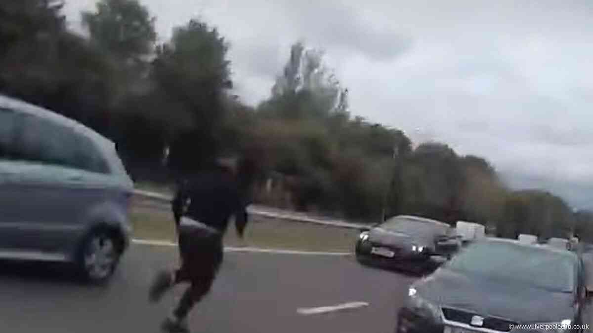 Man jailed after driving into oncoming traffic during police chase
