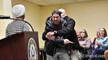 Man who sprayed vinegar on Omar during town hall sentenced to 14 months in prison