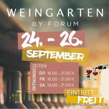 Frankenthal – WEINGARTEN by FORUM feiert Premiere in Frankenthal Drei Tage Pfälzer Wein, Musik und regionale Gastronomie  auf dem Stephan-Cosacchi-Platz