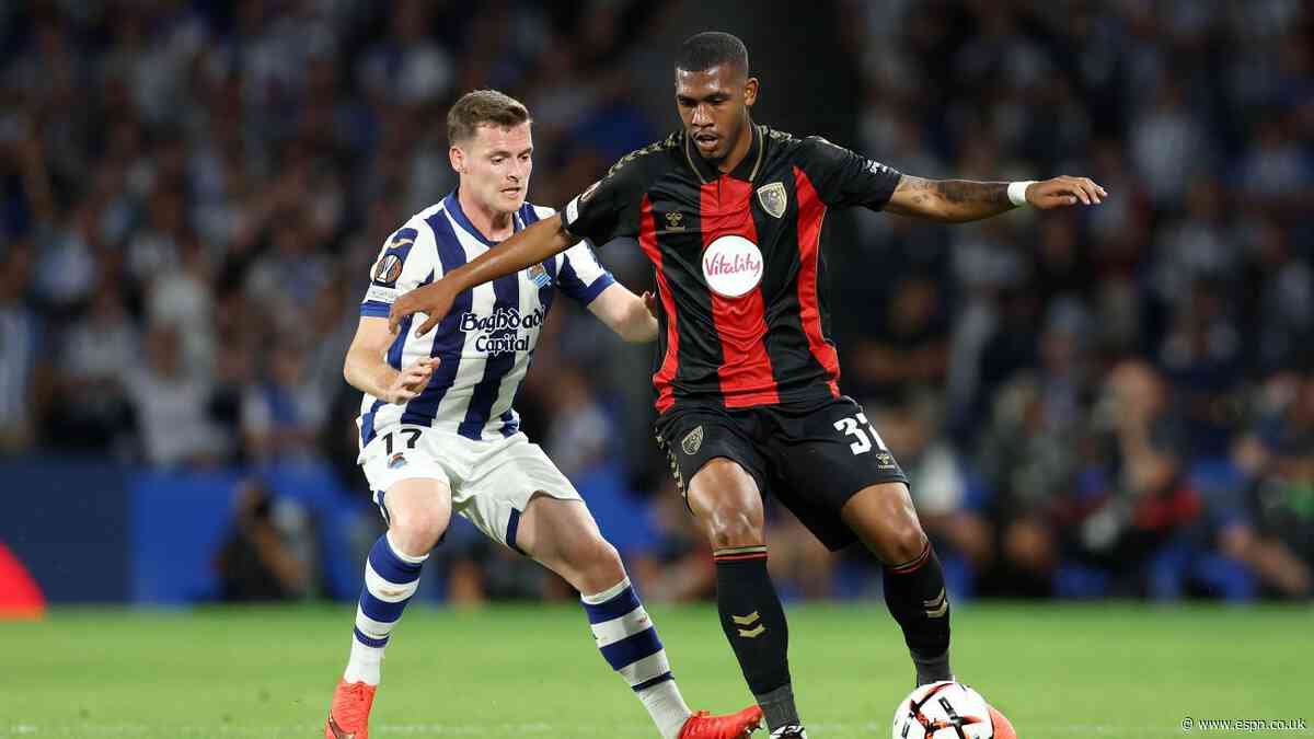 Real Sociedad vs. Bournemouth LIVE: Europa League updates as Cherries holding on in Spain
