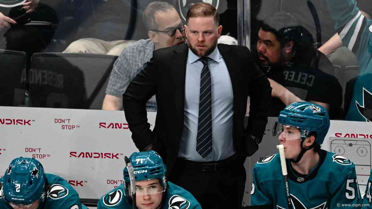 Sharks sign coach Warsofsky, 37, to extension ahead of 3rd season