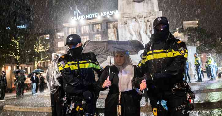 Bijna zestig aanhoudingen rond tegendemonstratie van Israël-manifestatie op de Dam