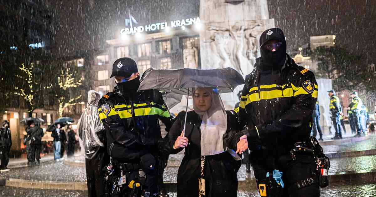 Bijna zestig aanhoudingen rond tegendemonstratie van Israël-manifestatie op de Dam