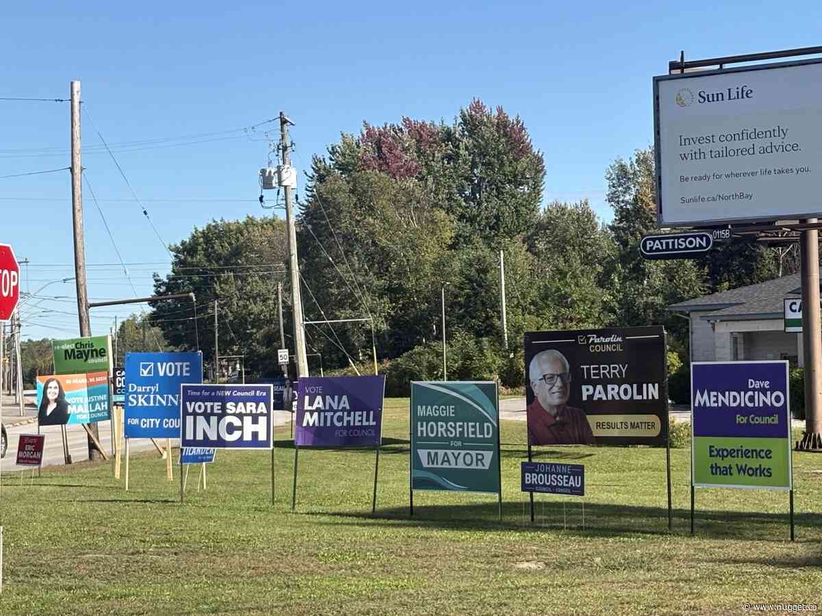 North Bay police warn against tampering with election signs