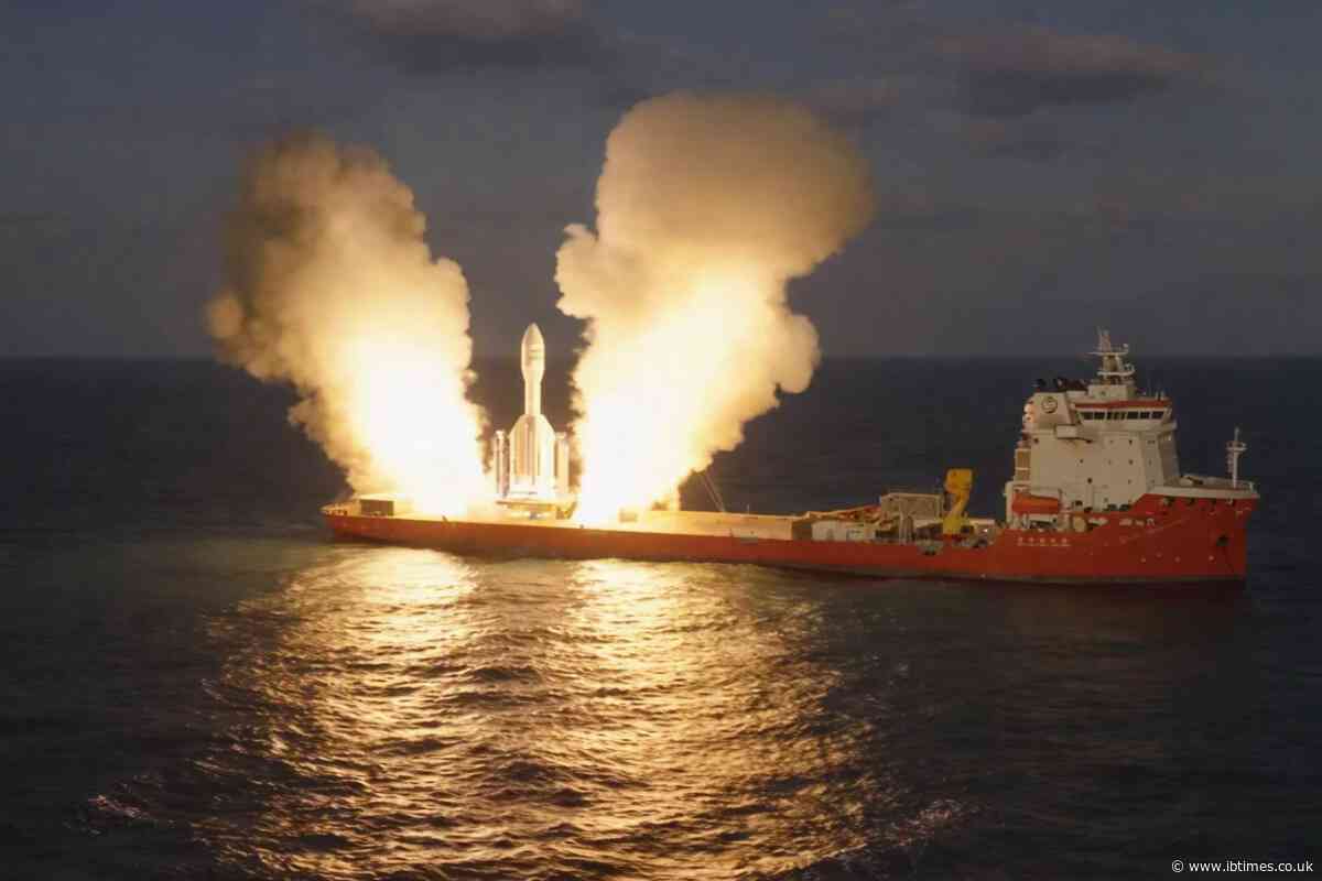 China's Floating Rocket Launchpad Sends Nine Satellites Soaring 800KM Into Space in Historic First