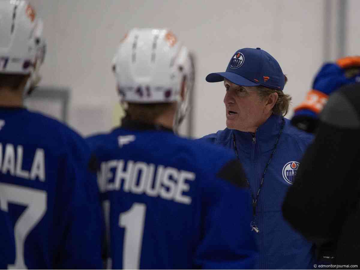Day 1 of Oilers camp a feeling-out process for head coach Mike Babcock