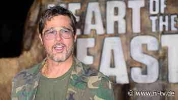 Passend zu "Eiserne Wildnis" : Brad Pitt setzt bei Filmpremiere auf Camouflage