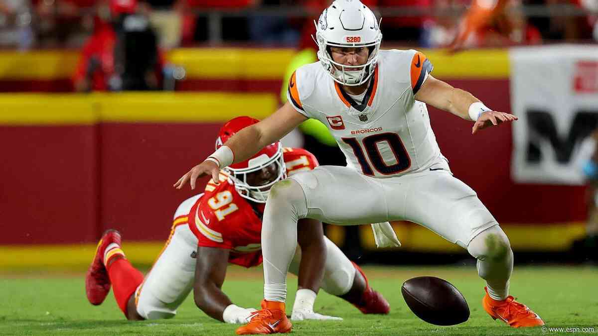 Nix, Broncos 'not freaking out' after bad loss to Chiefs