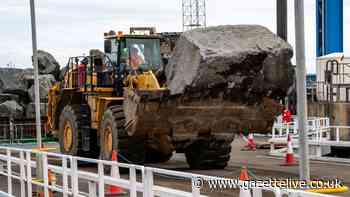 Major South Gare protection project involving 15,000 tonnes of rocks gets underway