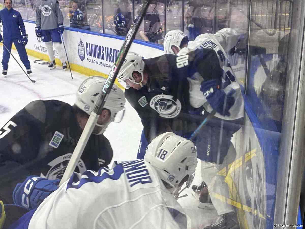 Canucks: Manny Malhotra practices are LOUD