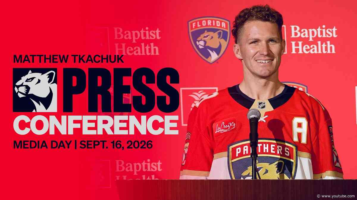 Matthew Tkachuk Media Day Press Conference | 9.16.26