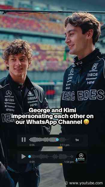 Who did it better? 😂 #f1 #mercedesf1 #georgerussell #kimiantonelli