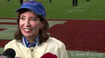 Hochul attends Bills' first home opener in new stadium