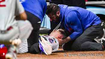 New York Mets star rushed to the hospital after suffering scary head injury in brutal collision with teammate