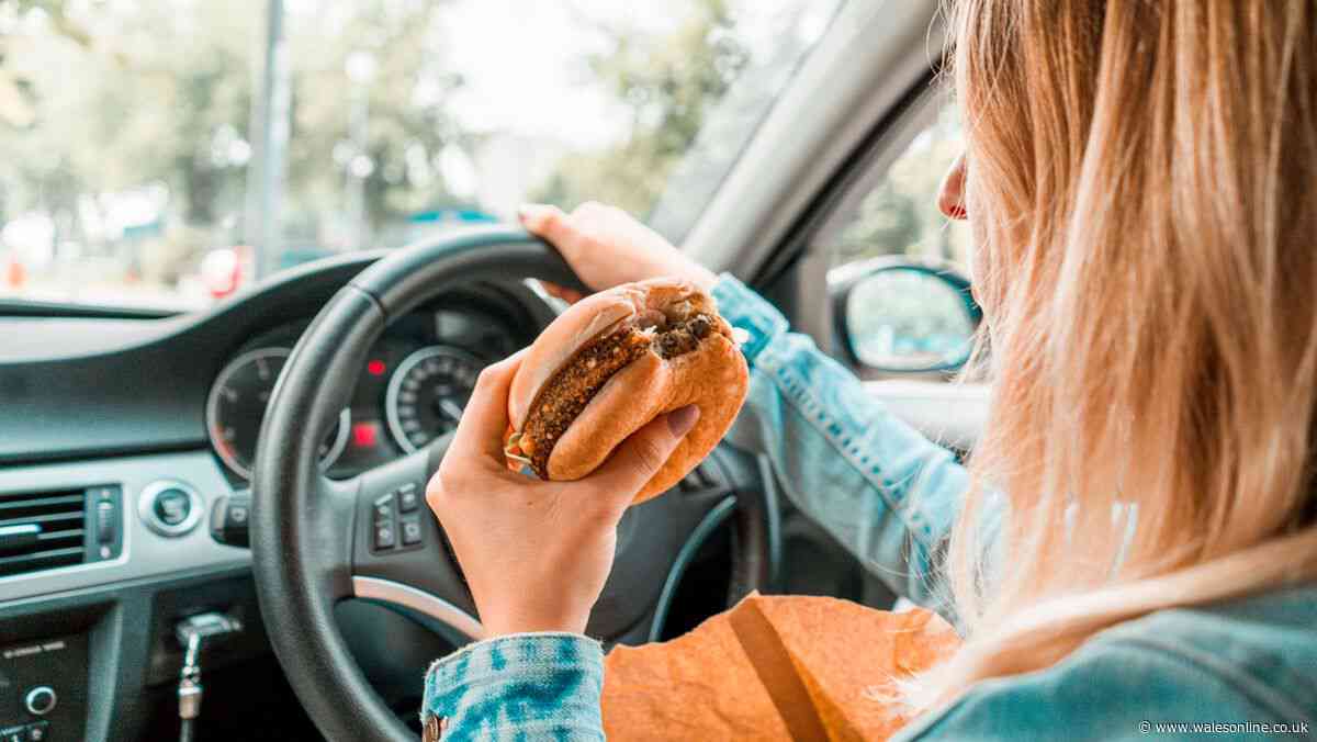 Lawyer explains whether it is legal to eat food and drink water while driving