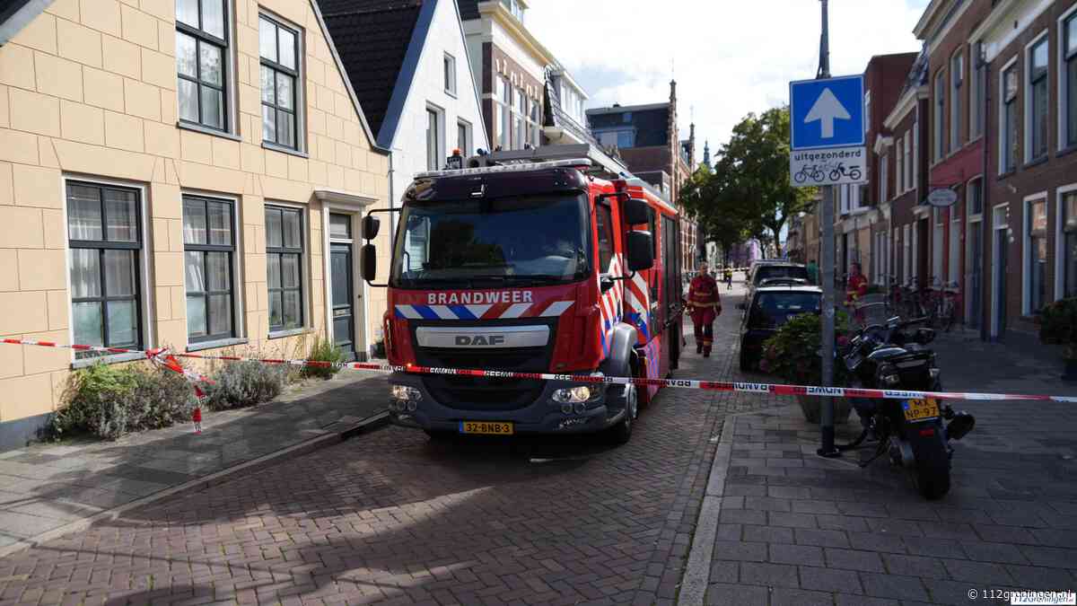 Melding van gaslekkage Nieuwe Kijk in `t Jatstraat Groningen