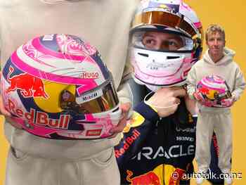 Turners auctions signed Liam Lawson F1 replica helmet