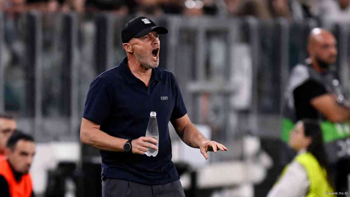NEC-trainer Schreuder kritisch na optreden bij Juventus: 'Die bal kop ik zelfs weg'