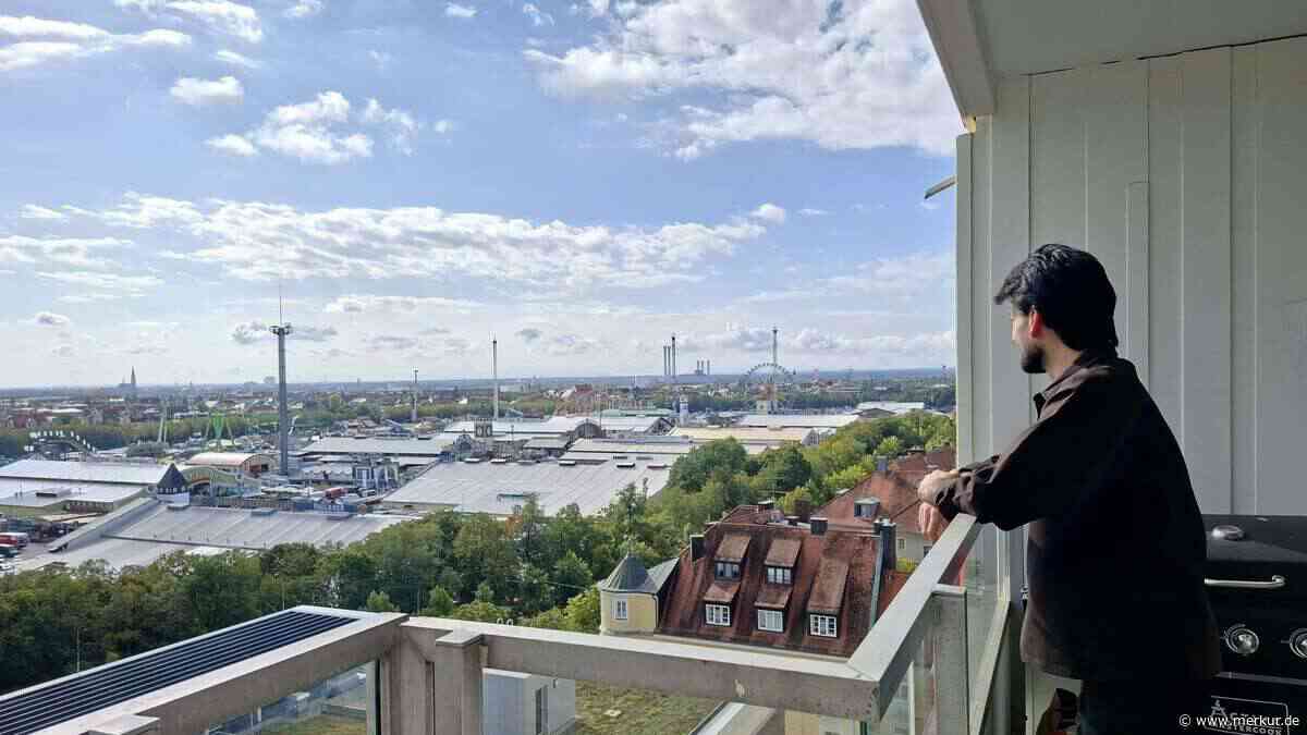 Best-Lage in München: Beckham (28) hat den wohl besten Wiesn-Blick der Stadt