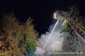 FW-DO: Dortmund - Wickede Gebäude im Vollbrand