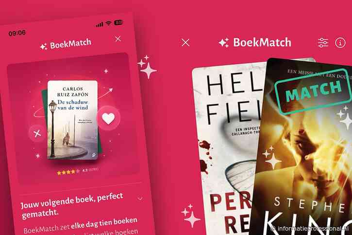 Swipen op de Hebban-app met BoekMatch 