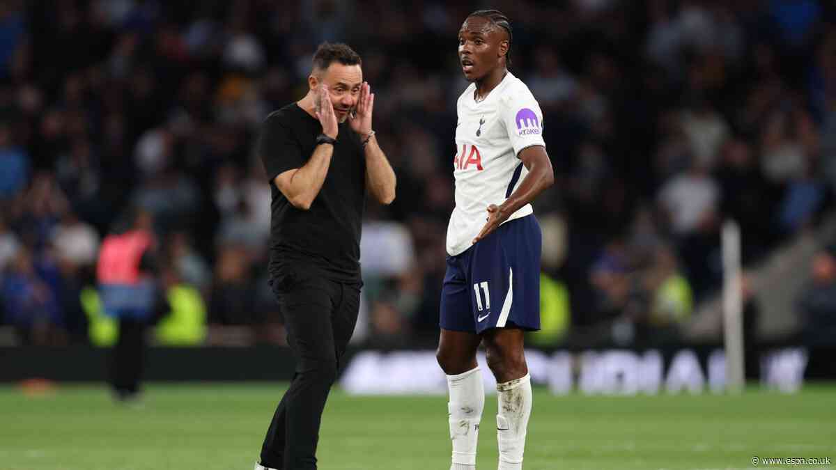 Are Roberto De Zerbi's Tottenham bad, or just unlucky? Against Aston Villa, we'll find out