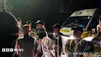 Violent disorder charges over anti-migrant protest