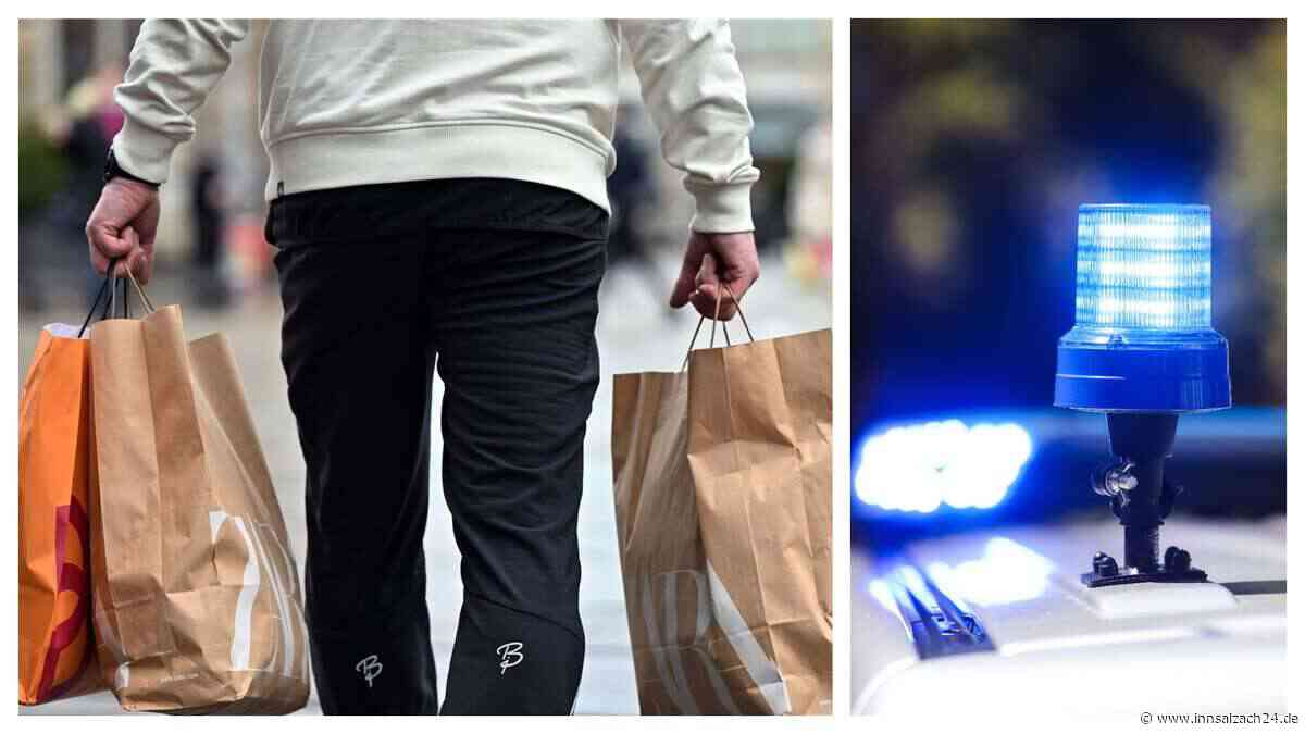 Mit mehreren vollen Tüten geflüchtet: Mann stiehlt Kleidung vor Geschäft in Burghausen