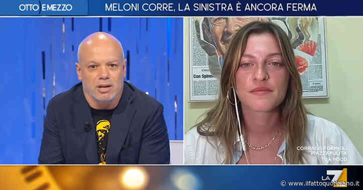 Virginia Libero ai riformisti del Pd: “Al fronte dovremmo andarci noi, figli degli ultimi. I giovani non vogliono imbracciare le armi”. Su La7