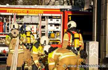 FW Dresden: Küchenbrand in Mehrfamilienhaus - Bewohnerin im Krankenhaus