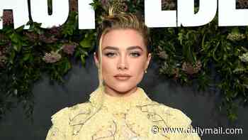 Florence Pugh flashes her toned midriff in a yellow lace co-ord as she attends a screening of her new Netflix period drama East of Eden in West Hollywood