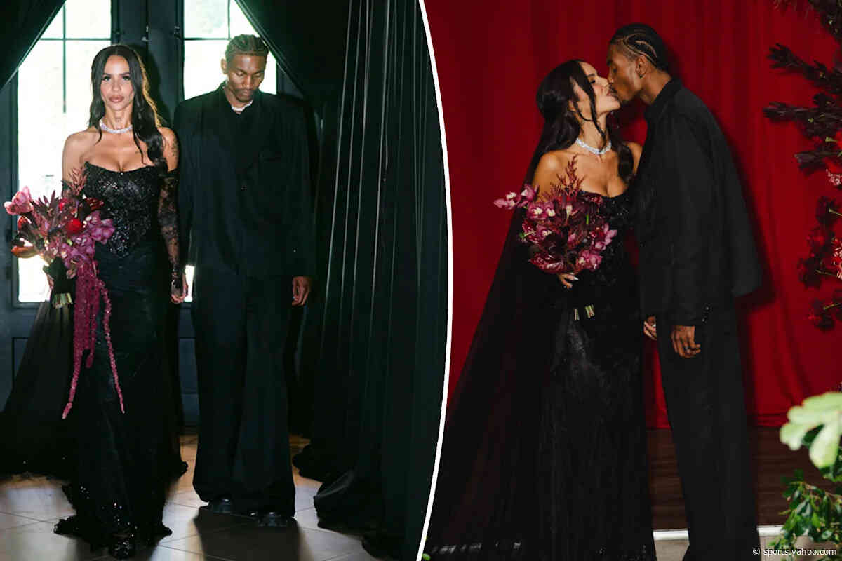Kevin Porter Jr. gets married — with his wife trading bridal white for all black