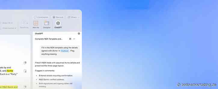 ChatGPT for Word ist da: So überarbeitest du Texte in Sekunden