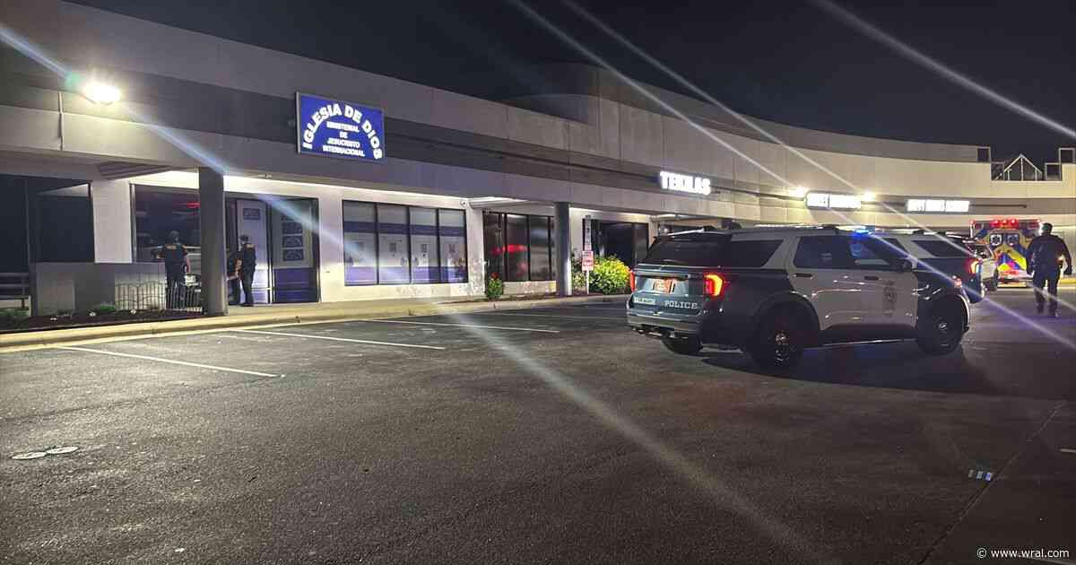 Pickup truck crashes into church at Raleigh shopping plaza off Capital Boulevard