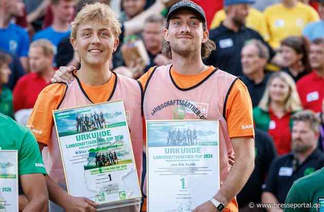 Sieg in Nürnberg: Jan Ole Barth und Niklas von der Brehling entscheiden Landschaftsgärtner-Cup für sich