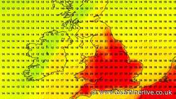 Weather maps turn volcanic red as final September scorcher to hit UK