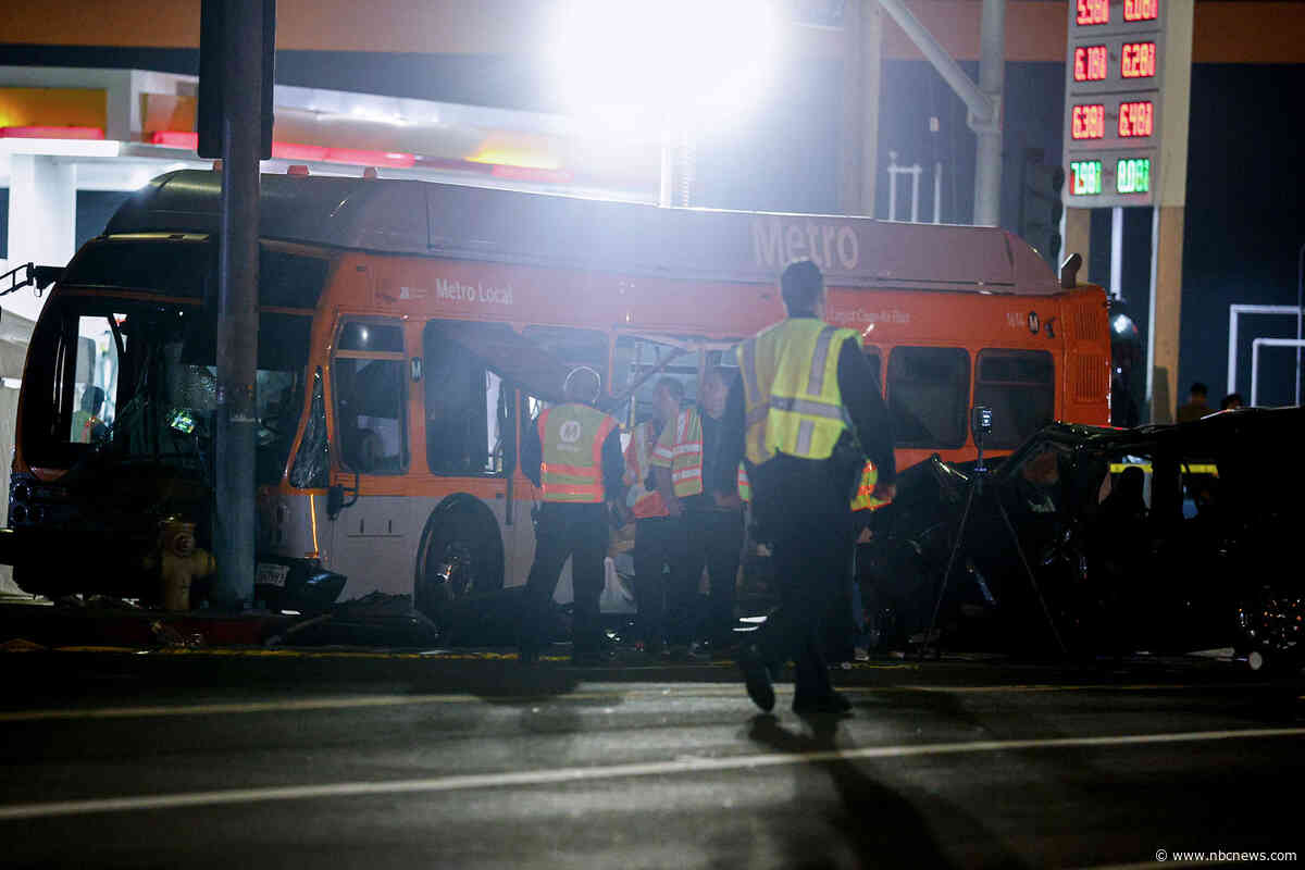 Driver charged with 2nd-degree murder in L.A. bus crash that news helicopter was covering