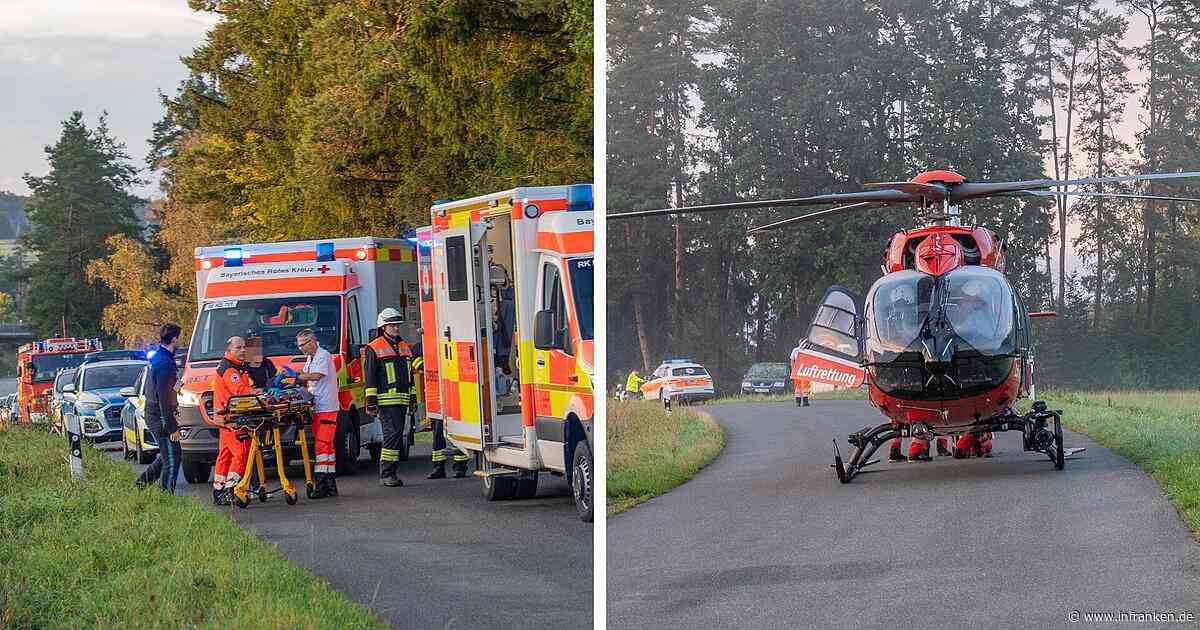 Unfall bei Steinfeld: Verletzter Fahrer muss aus Auto geborgen werden