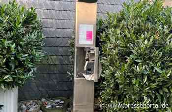 POL-GM: Telefonsäule aufgebrochen